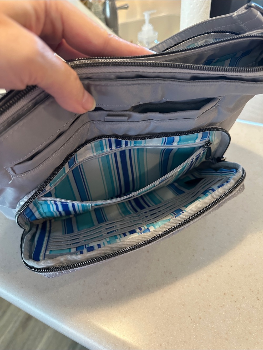 Lug Samba, light grey/blue stripes interior - Picture 3 of 10